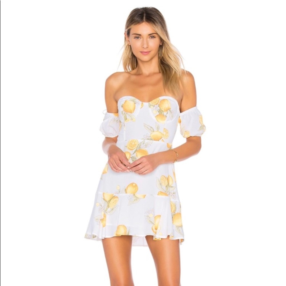 For Love & Lemons Lemonade Mini Dress